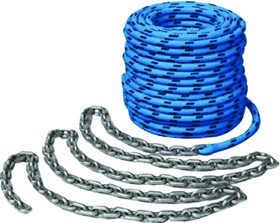 Trac Outdoors T10212 1/4" x 200&#39; Anchor Rode with 1/4" x 15&#39; Chain