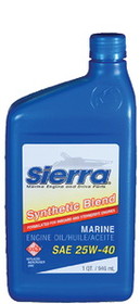 SIERRA 18-9440-2 Oil-25W40 FCW Synthetic Blend I/O Oil&#44; Qt @12