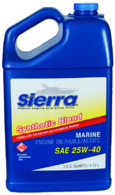Sierra 1894404 25W40 FCW Synthetic Blend I/O Oil&#44; 5 Qt.