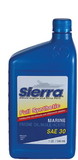 SIERRA 18-9410-2 30 Wt. Full Synthetic 4-Cycle Marine Engine Oil, Qt.