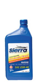 SIERRA 18-9440CAT-2 Synthetic Blend 4-Cycle Inboard-Sterndrive Engine Oil&#44; 25W-40 FC-W&#44; Qt.