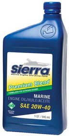 Sierra International 18-9450-2 Sierra 4-Stroke 20W40 FC-W Mineral Outboard Engine Oil&#44; Qt.