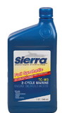 SIERRA 18-9540-2 Fully Synthetic TC-W3 2-Stroke Outboard Oil, Qt.