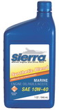 SIERRA 18-9551-3 10W40 FCW 4-Cycle Outboard Synthetic Blend Oil, Gal. @ 6