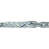 Titan Chain CAR3S12150H1425 Three Strand Anchor Rode, 1/2" x 150' Line, 1/4" x 25' Chain