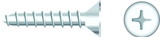 Seachoice Chrome Plated SS Phillips Tapping Screw - Flat Head