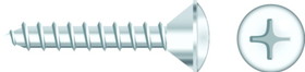 Seachoice Chrome Plated SS Phillips Tapping Screw - Oval Head