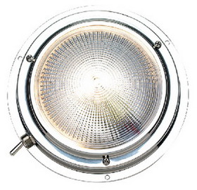 Seachoice Polished Stainless Steel Bright White LED Dome Light
