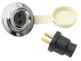 Seachoice Deck Connector With Two Pin Double Contact Socket and Plug, 10121