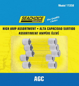Seachoice Amp AGC Glass Fuse Assortment, 5ea