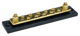 Seachoice Terminal Block With Brass Stud Terminals and Hex Nuts 10 Gang, 13631
