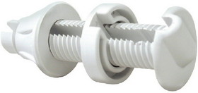 Seachoice 17921 Cable Thru Hull Fitting - White - 1/4" Slot&#44; 1-1/4" Flange