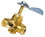 Seachoice 20751 Brass Three Way Fuel Line Valve, Price/EA