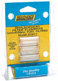 Seachoice 20971 Replacement Filters Only For 20941 In-Line Fuel Filter (Pack of 3)