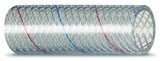 Seachoice 23541 Clear Reinforced PVC Tubing w/Red & Blue Tracer - 162 Series, 3/8