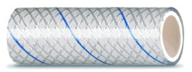 Seachoice 23561 Clear Reinforced PVC Tubing w/Blue Tracer - 164 Series, 1/2" x 25'