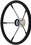 Seachoice 28581 5 Spoke 15" Stainless Steel Destroyer Wheel With Permanent Foam Grip & Black Center Cap, Price/EA