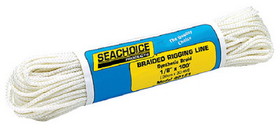Seachoice Braided Utility Line 1/8" x 100' White, 40151