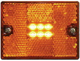 Seachoice 52891 LED Square Stud-Mount Clearance/Marker Light, MCL36ASSCH