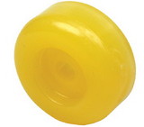 Seachoice Non-Marking TP Yellow Rubber Roller End Cap 3-1/2