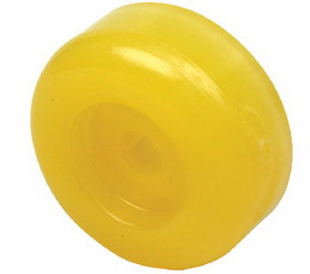 Seachoice 56620 Non-Marking TP Yellow Rubber Roller End Cap 3-1/2" With 1-1/4" ID Hole