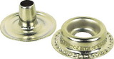 Seachoice Stainless Steel Button Stud With Barrel And Eyelet, 65 Sets, BP7249SC