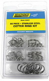 Seachoice KP5573SC Stainless Steel Cotter Ring Kit - 66 Piece