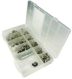 Seachoice KP7262SC 59444 Nickel Plated Brass Canvas Snap Kit With Tool - 144 Piece