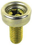 Seachoice Stainless Steel Button Stud With Brass Machine Screw, MP9710SC