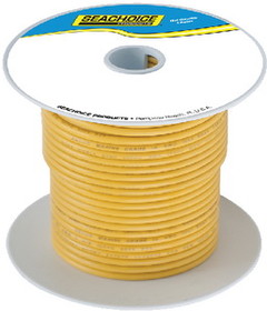 Seachoice 63127 Tinned Copper Marine Wire, 16 AWG, Yellow, 100&#39;