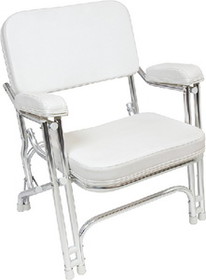 Seachoice 78501 Folding Deck Chair - White