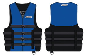 Seachoice 85363 Ski Vest - 4 Belt Blue,  2XL/3XL