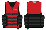 Seachoice 85383 Ski Vest - 4 Belt Red, S/M