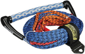Seachoice 86733 3-Section Water Ski or Wakeboard Rope&#44; 75'&#44; 13" Handle with Textured EVA Grip