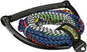 Seachoice 86763 8-Section Water Ski or Wakeboard Rope&#44; 75'&#44; 13" Handle with Textured Rubber Grip