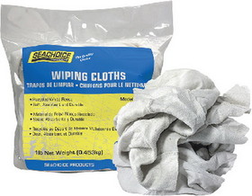 Seachoice 7423-01-12-SC 90004 Recycled White Fleece Wiping Cloths&#44; 1-lb. Bag