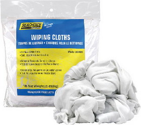 Seachoice 6403-01-12 90009 New White Knits Wiping Cloths&#44; 1-lb. Bag