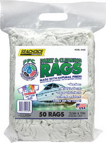 Seachoice 90023 Lint-Free Paint & Cleaning Rags&#44; 50-ct. Bag, PFC-90023-50SC