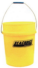Seachoice 90120 5 Gallon Utility Bucket With Handle&#44; Yellow