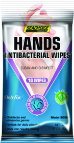 Seachoice 90901 Hands Antibacterial Wipes, 10-ct. Bag