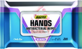 Seachoice 90904 Hands Antibacterial Wipes, 50-ct. Bag w/Plastic Lid