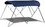 Carver 4A5493TB-4 xxx 54" High 3 Bow Fully Assembled Bimini Top&#44; 91"-96" Pacific Blue Sunbrella Acrylic w/Boot, Price/EA