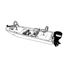Carver Jon Style Bass Boats, 17'6", Poly-Flex II Slate Gray