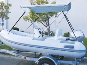 Carver V4257UB 42" High 2 Bow Complete Ready to Assemble Bimini Top w/Boot&#44; White Vinyl