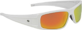 Yachter's Choice 43073 "Striper" Polarized Sunglasses with Red Mirror Lenses & White Frame