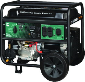 Cummins  P9500DF Portable Generator- Dual Gas/LPG, 9500 Watts