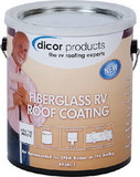 Dicor Fiberglass RV Roof Coating, Gal., RP-FRC-1