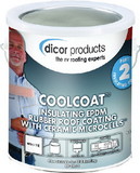 Dicor Cool Coat Insulating Roof Coating, White, Gal., RP-IRC-1