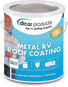 Dicor Elastomeric Metal RV Roof Coating&#44; Gal., RP-MRC-1