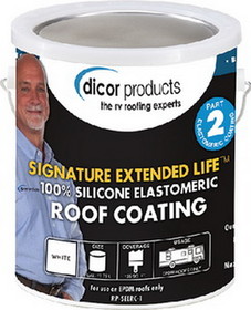 Dicor Signature Extended Life RV Roof Coating&#44; White&#44; Gal., RPSELRC1